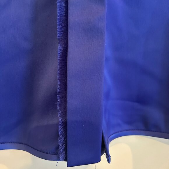 *NWT* Proenza Schouler White Label Blue Fronge Blouse size 2 - Picture 3 of 9